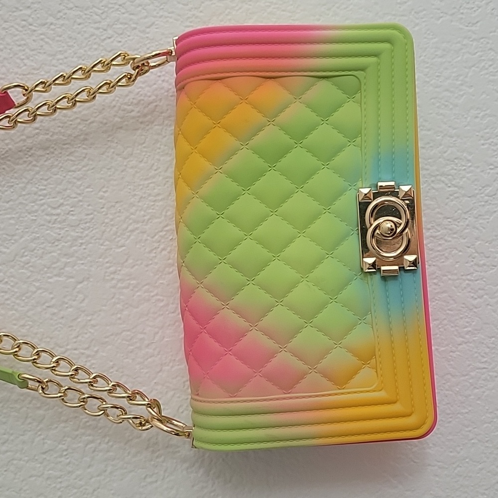Rainbow color jelly bag - Picture 3 of 4